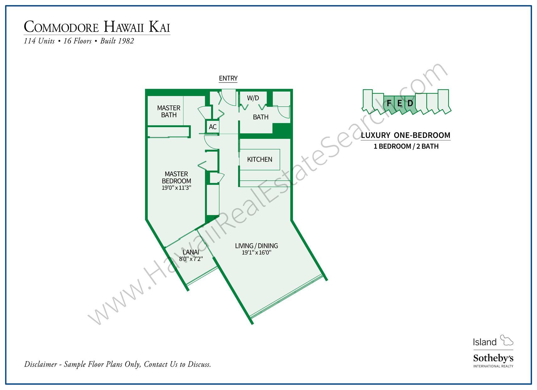 Commodore Hawaii Kai Floor Plan 3